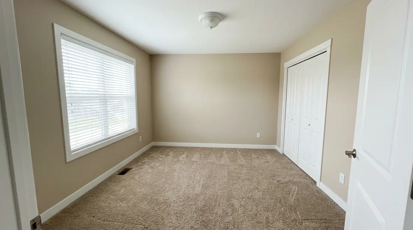 Suburban Master Bedroom before AI virtual staging