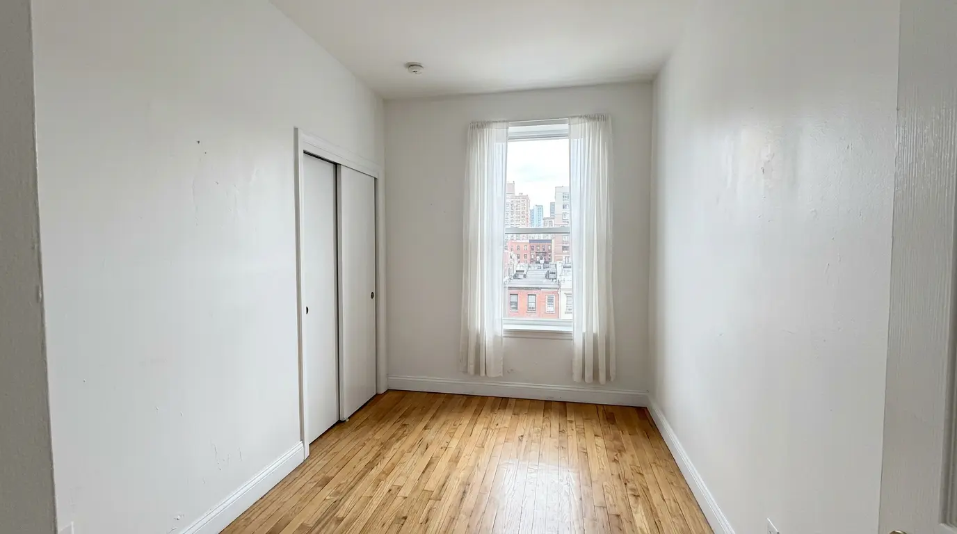 Urban Bedroom Retreat before AI virtual staging