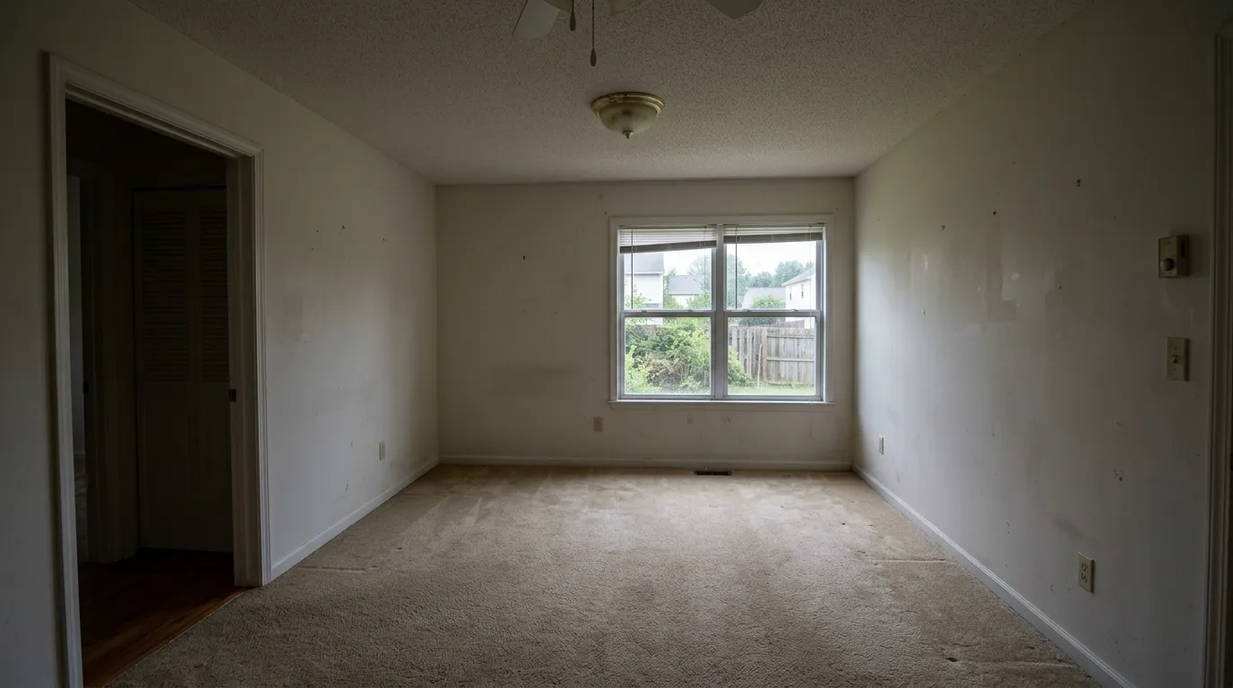 Low-Light Family Room - empty room
