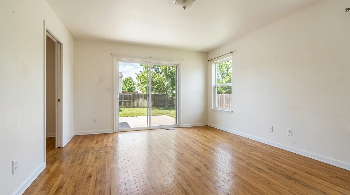 Bright Suburban Living before AI virtual staging