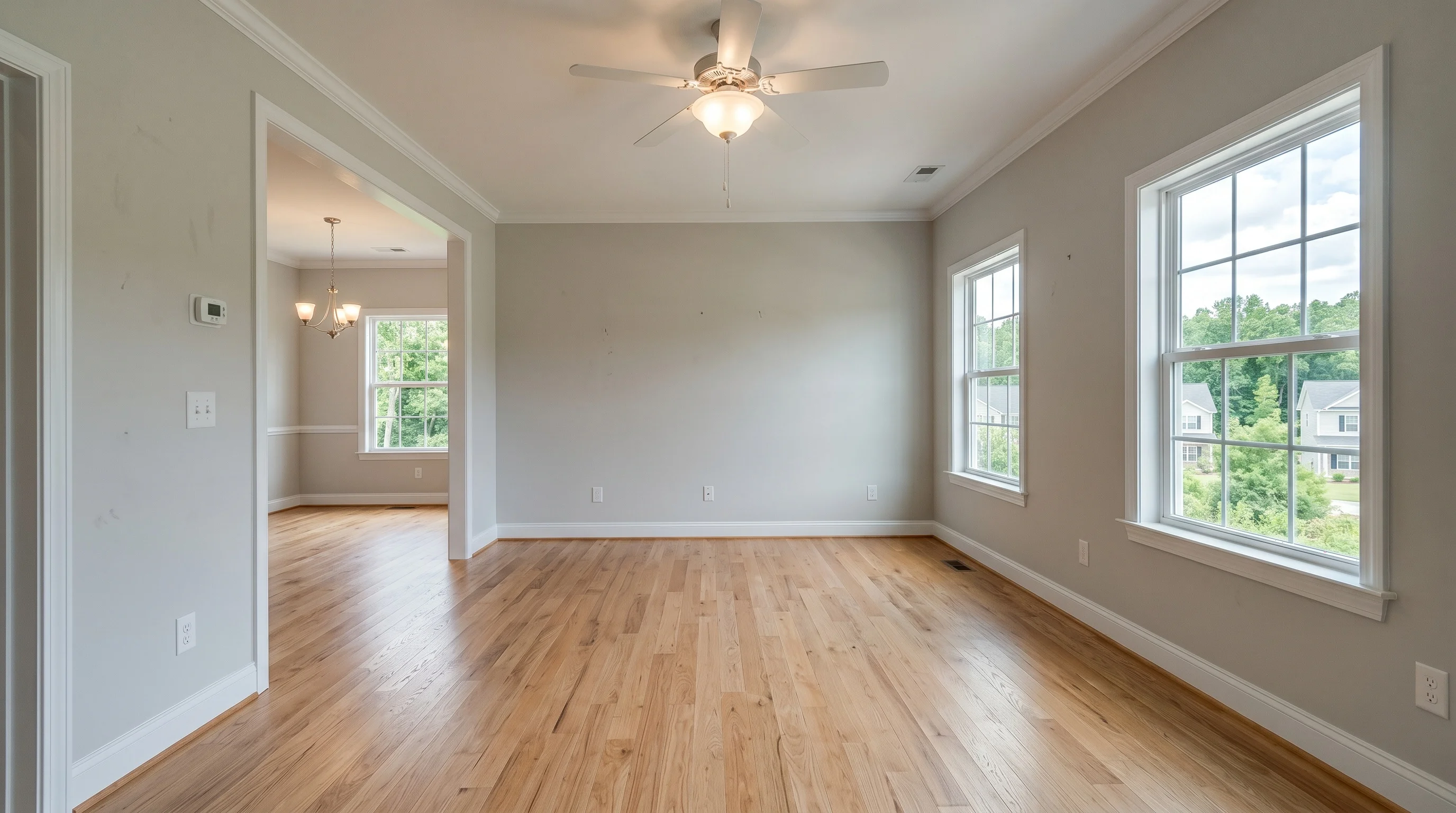 Bright Suburban Living before AI virtual staging