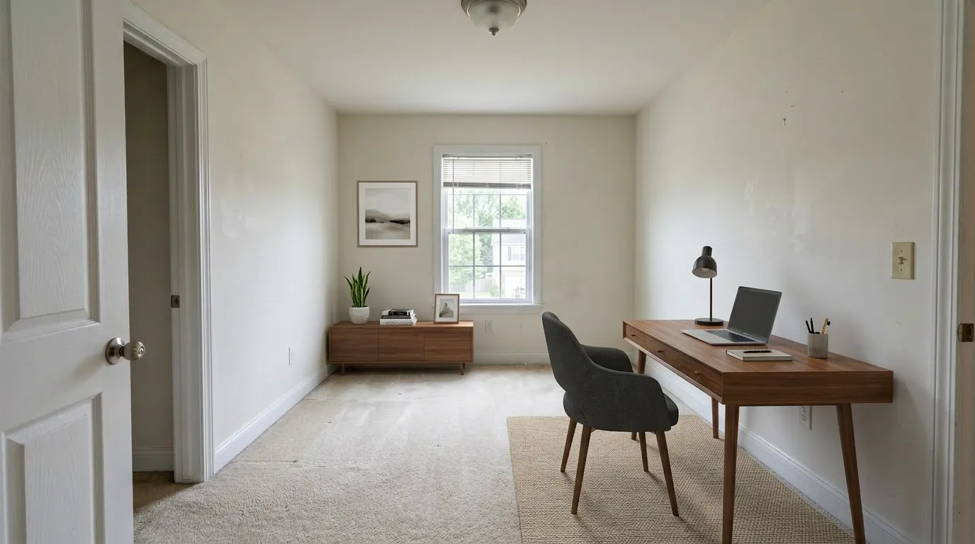 Flex Room / Home Office - modern style staging