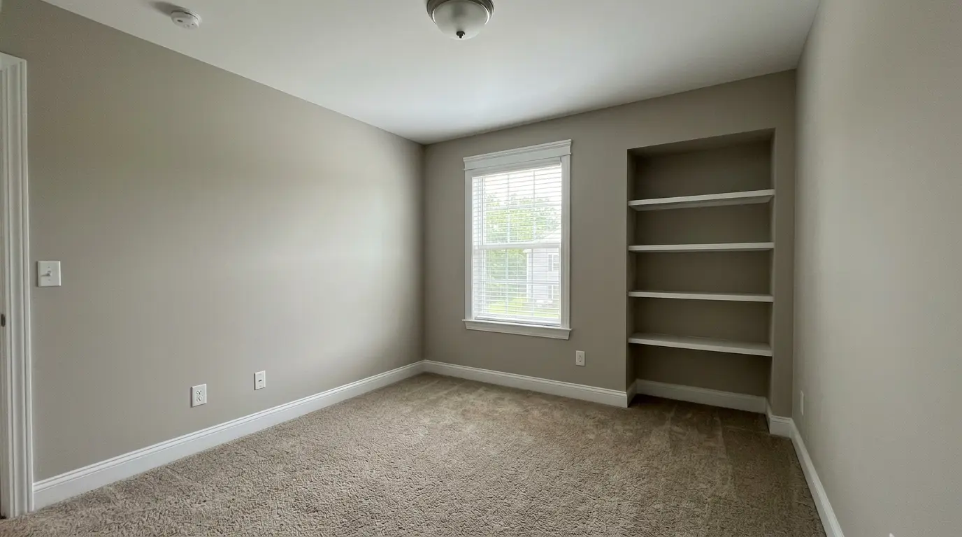 Suburban Home Office before AI virtual staging