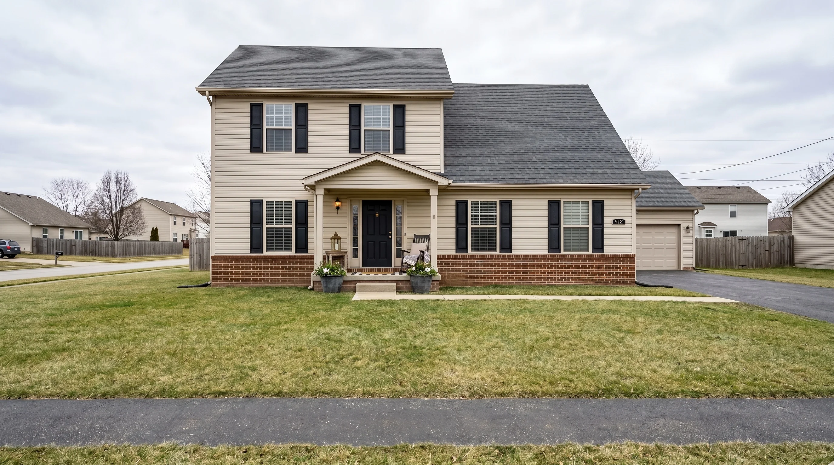 Suburban Front Facade