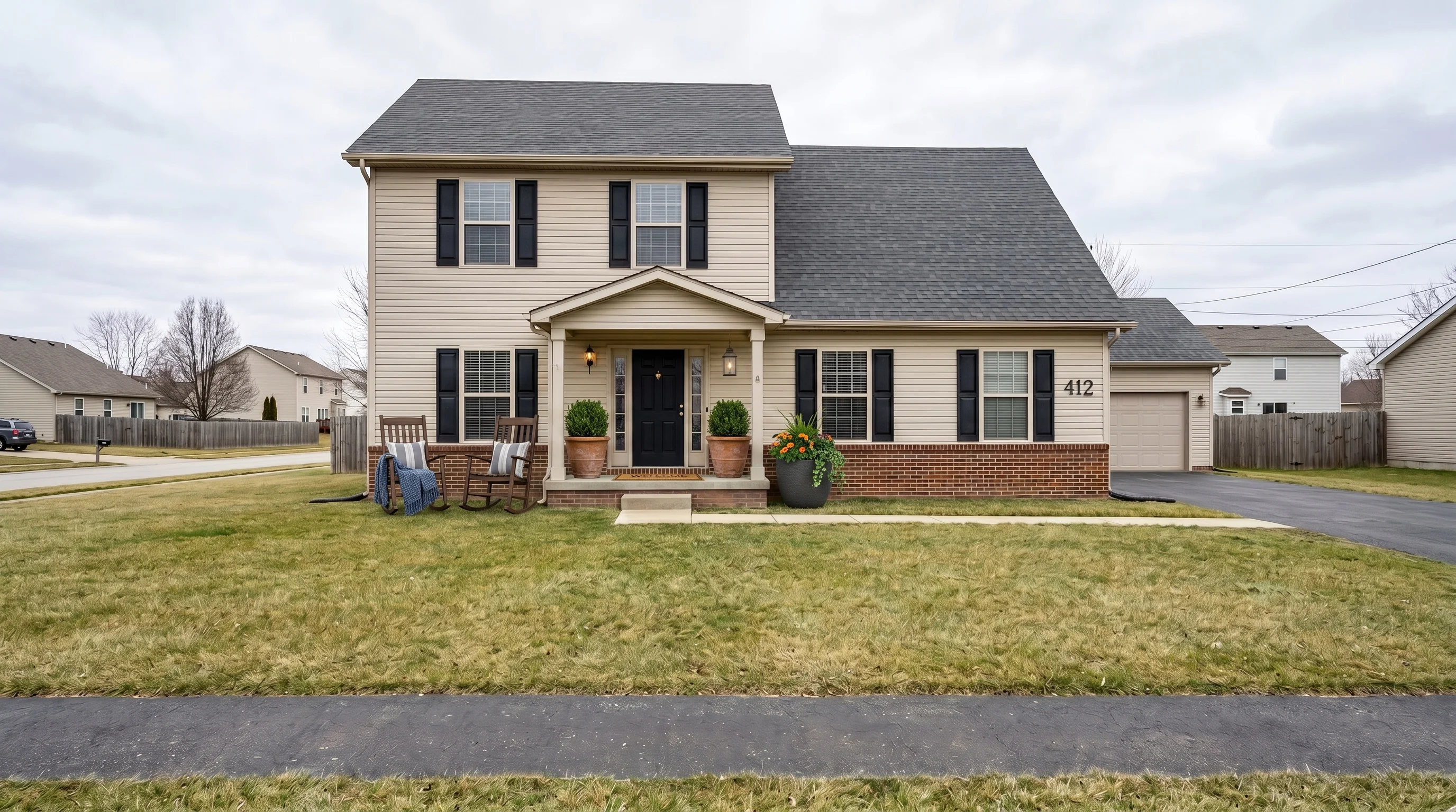 Suburban Front Facade